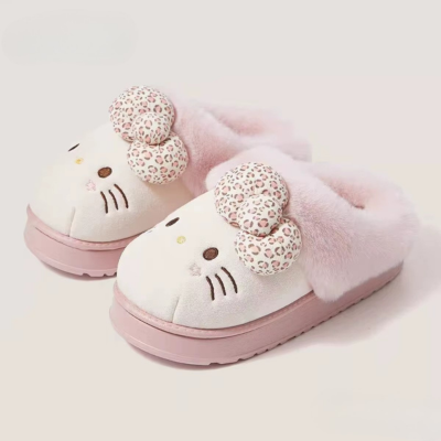 Autumn Winter Hello Kitty Slippers