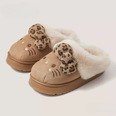Autumn Winter Hello Kitty Slippers